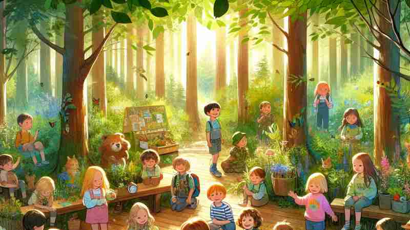 800 Lanarkshire Children Reconnect with Nature and School through B-Wild Project, Concept art for illustrative purpose, tags: der und - Monok